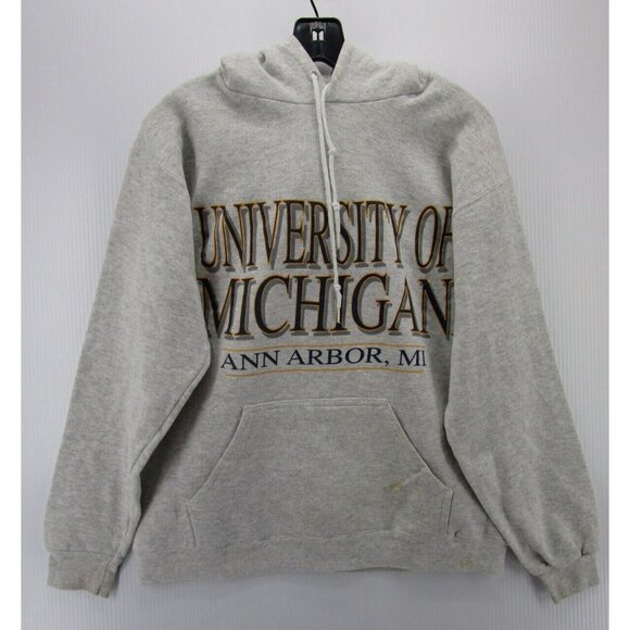 VINTAGE University of Michigan Wolverines Sweatshirt Medium TNT 90s * - Picture 1 of 14